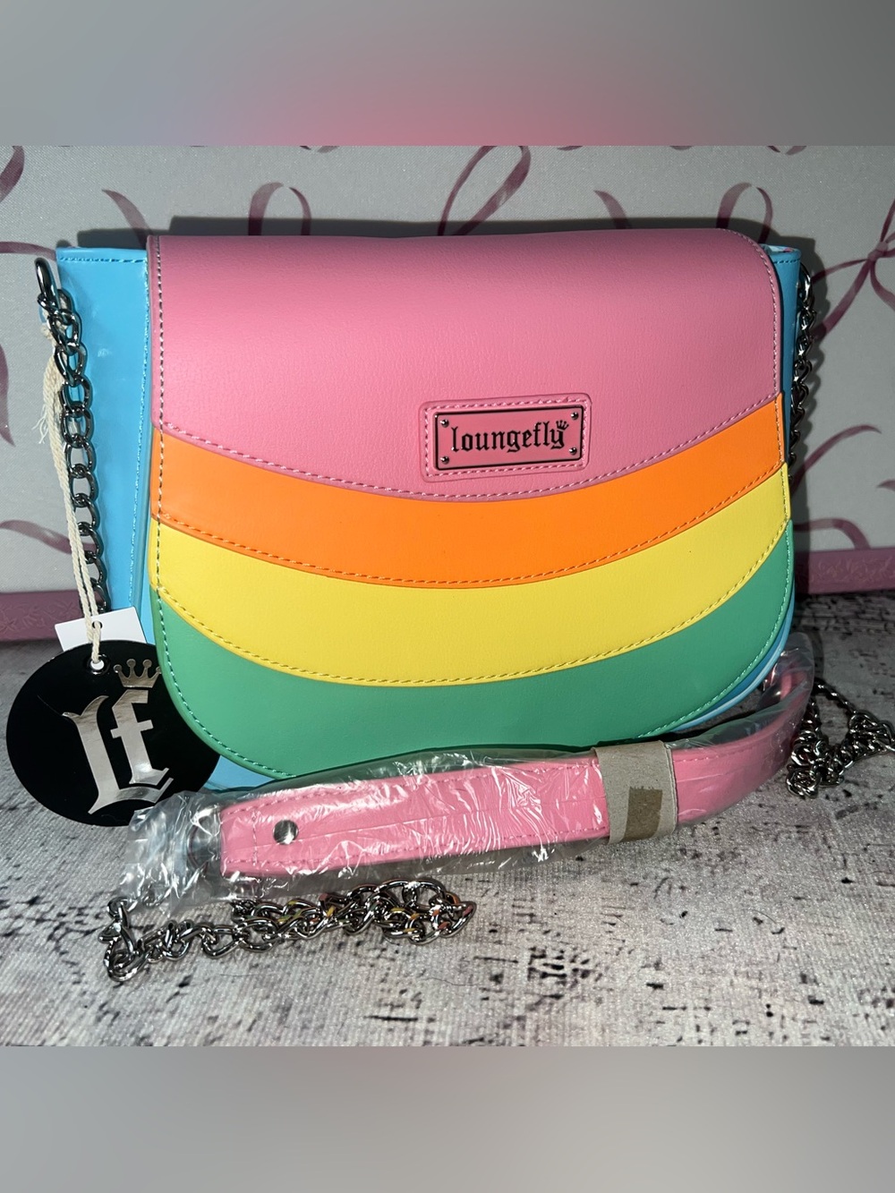 Loungefly Pastel Rainbow Crossbody Bag